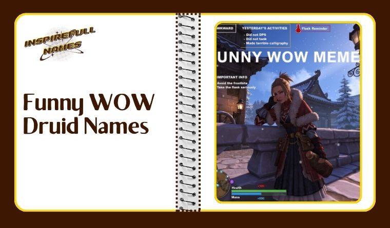 Funny WOW Druid Names