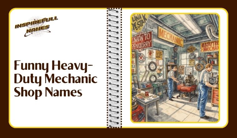 Funny Heavy-Duty Mechanic Shop Names